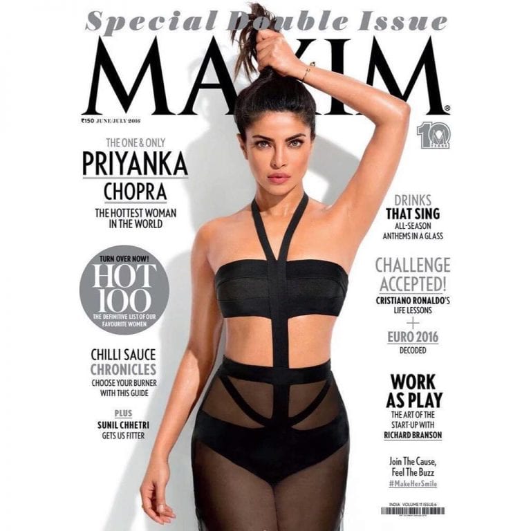 Cum On Priyanka Chopra Face - Maxim' Photoshopped Priyanka Chopra's Armpit Out, Because Apparently Women  Shouldn't Have Them - The Frisky
