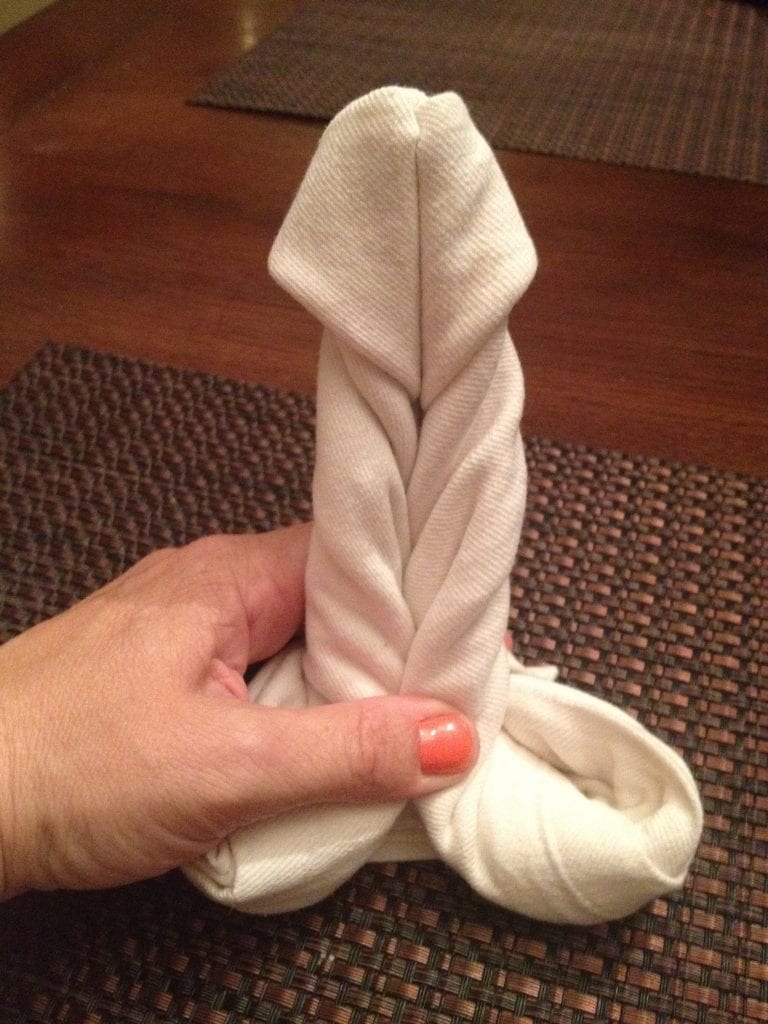 home made sex toy towel