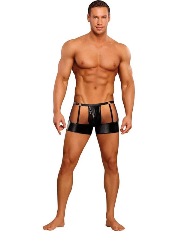 men wearing garter belts and stockings