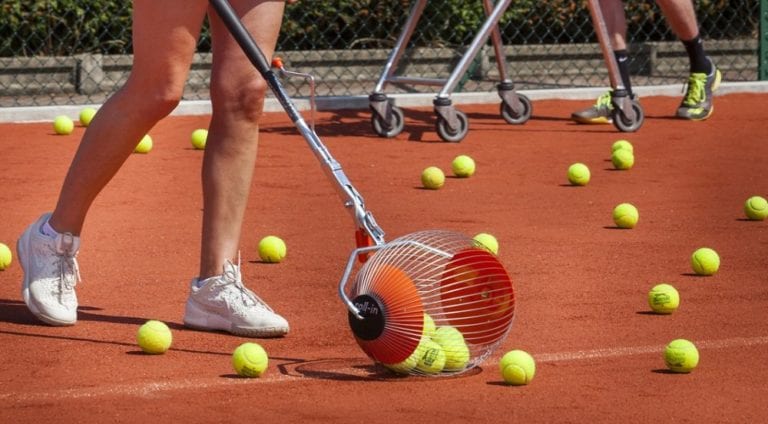 Grandma Trolley with Tennis balls