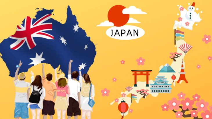 travel time australia to japan
