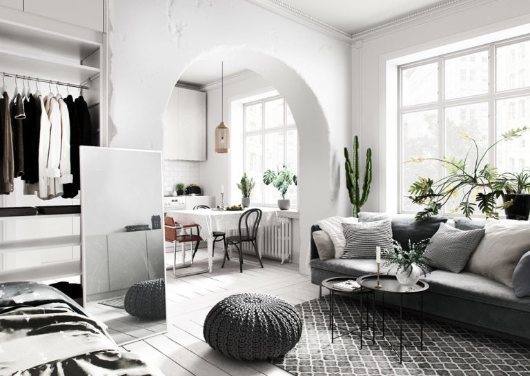 Unique Scandinavian Living Room Scaled 