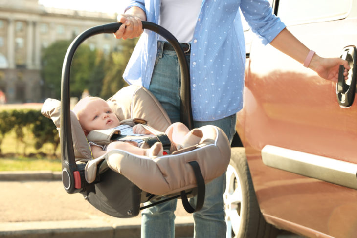 when to put a baby in a stroller