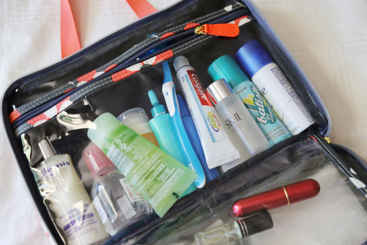 travel tips for packing toiletries