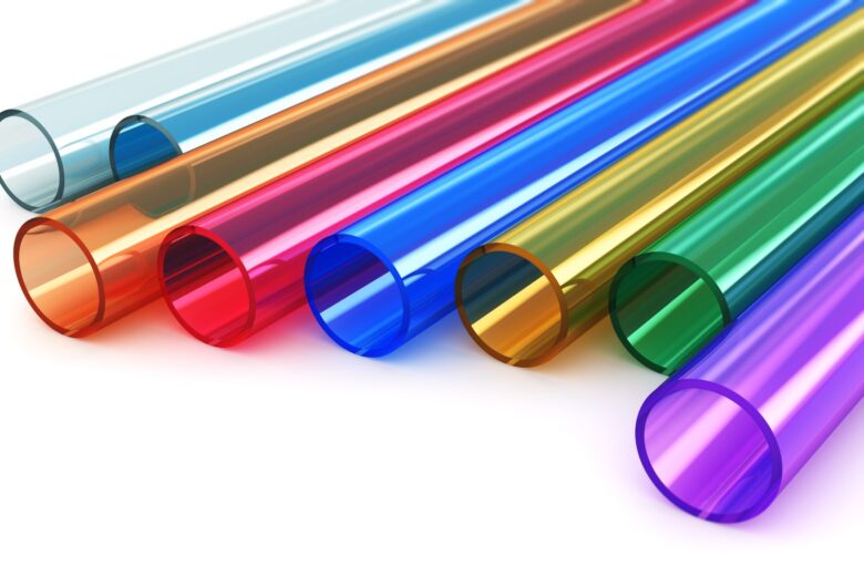 Color acrylic plastic tubes