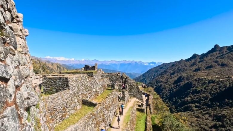 Stone paths and mountain views along the Machu Picchu hike