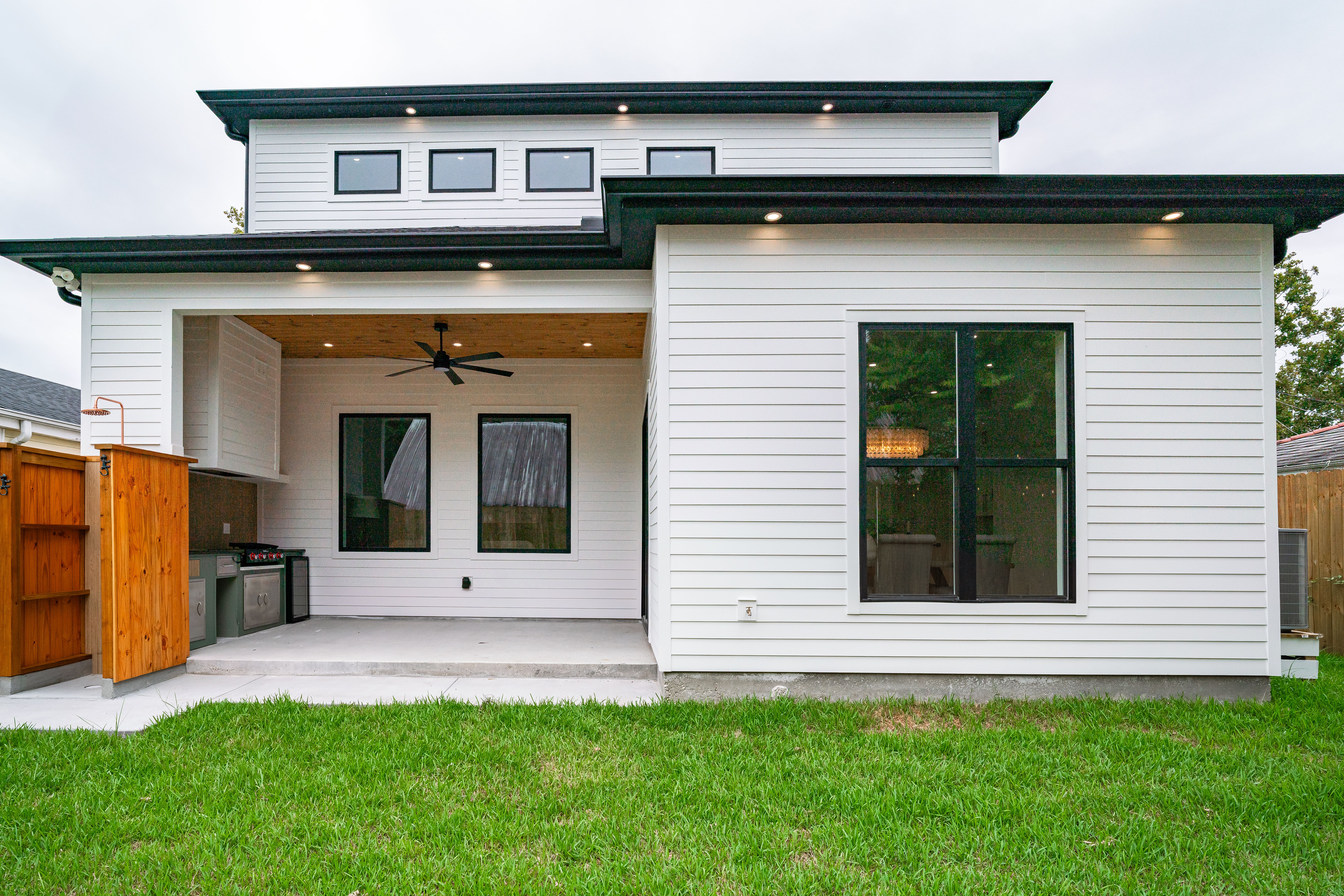Modern finished patio demonstrating a completed outdoor renovation